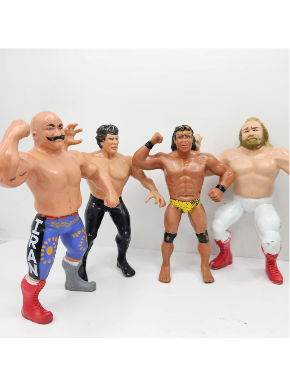 1984 LJN WWF Wrestling Superstars Lot Iron Sheik Steamboat Snuka Big John Studd